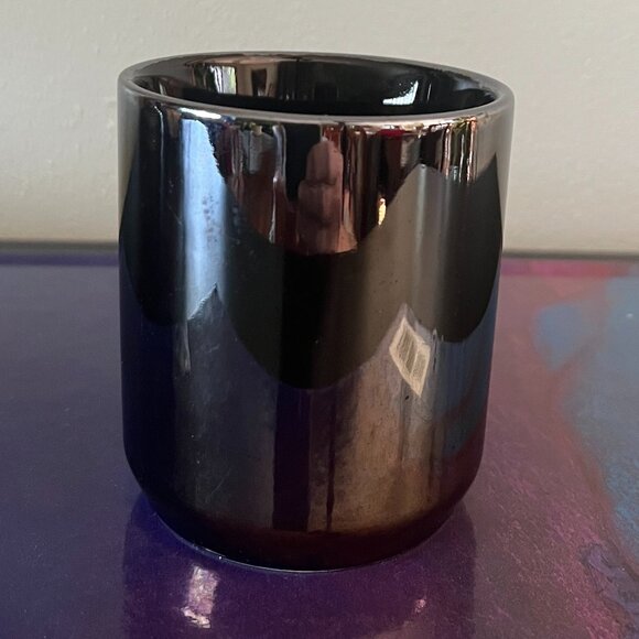THRESHOLD Iridescent Luster Graphite w/ Purple Reflective Coffee Mug ~ Luminous - Picture 5 of 9
